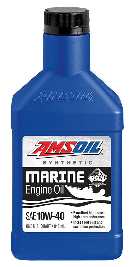 Amsoil WCFQT Motor oil Amsoil Formula 4-Stroke Marine Synthetic Oil 10W-40, 0.946 l WCFQT