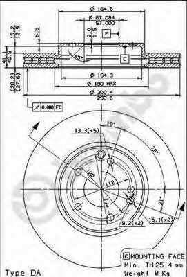 AP (Brembo) 24904 V Brake disc 24904V