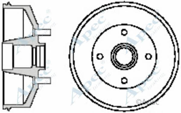 APEC braking DRM9514 Brake drum DRM9514