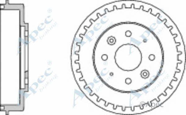 APEC braking DRM9916 Rear brake drum DRM9916