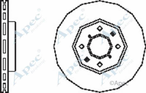 APEC braking DSK2505 Brake disc DSK2505