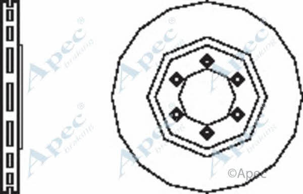 APEC braking DSK2512 Brake disc DSK2512