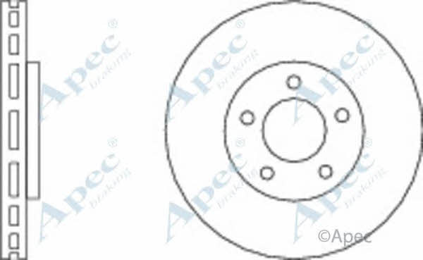 APEC braking DSK2554 Brake disc DSK2554