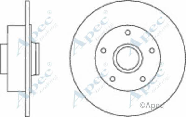 APEC braking DSK2871 Brake disc DSK2871