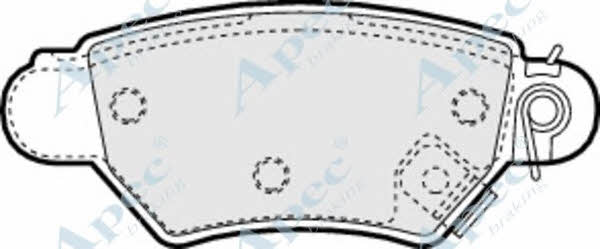 APEC braking PAD1024 Brake Pad Set, disc brake PAD1024