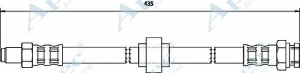 APEC braking HOS3125 Brake Hose HOS3125