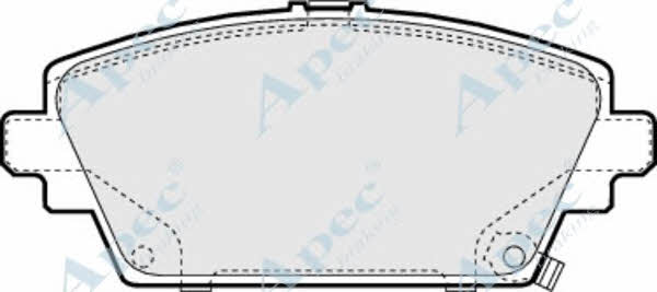 APEC braking PAD1043 Brake Pad Set, disc brake PAD1043