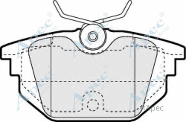 APEC braking PAD1058 Brake Pad Set, disc brake PAD1058