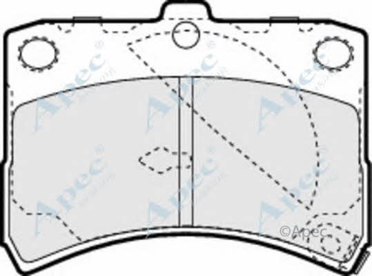 APEC braking PAD1138 Brake Pad Set, disc brake PAD1138