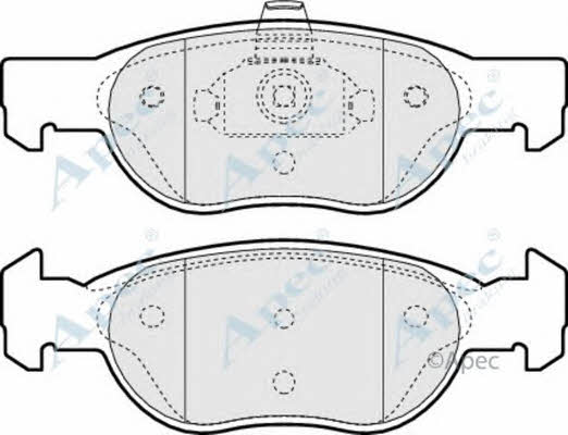 APEC braking PAD1142 Brake Pad Set, disc brake PAD1142