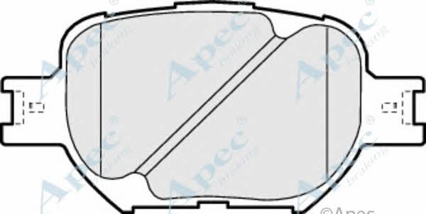 APEC braking PAD1180 Brake Pad Set, disc brake PAD1180