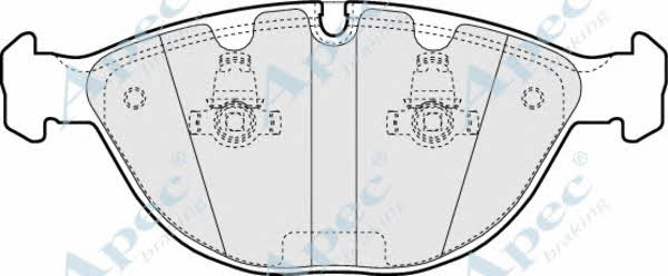 APEC braking PAD1232 Brake Pad Set, disc brake PAD1232