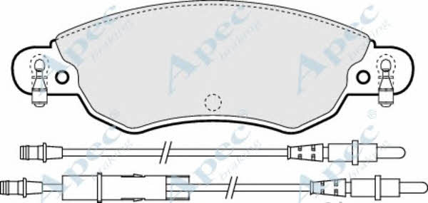 APEC braking PAD1281 Brake Pad Set, disc brake PAD1281