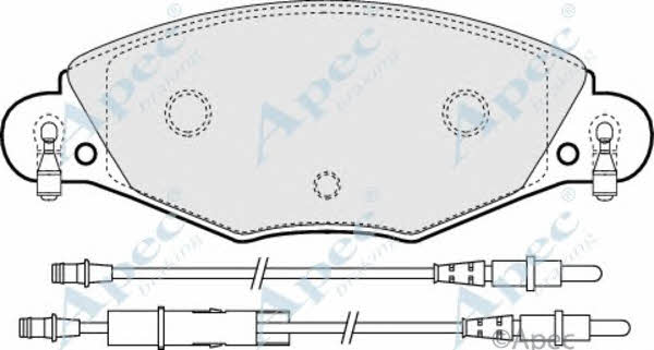 APEC braking PAD1283 Brake Pad Set, disc brake PAD1283