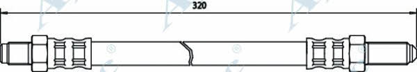 APEC braking HOS3296 Brake Hose HOS3296