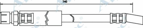 APEC braking HOS3351 Brake Hose HOS3351