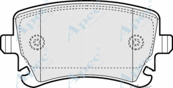 APEC braking PAD1298 Brake Pad Set, disc brake PAD1298