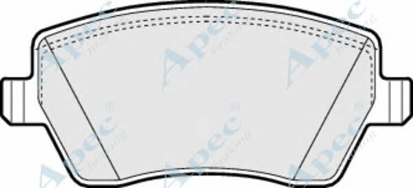 APEC braking PAD1312 Brake Pad Set, disc brake PAD1312