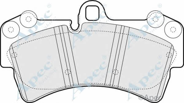 APEC braking PAD1317 Brake Pad Set, disc brake PAD1317