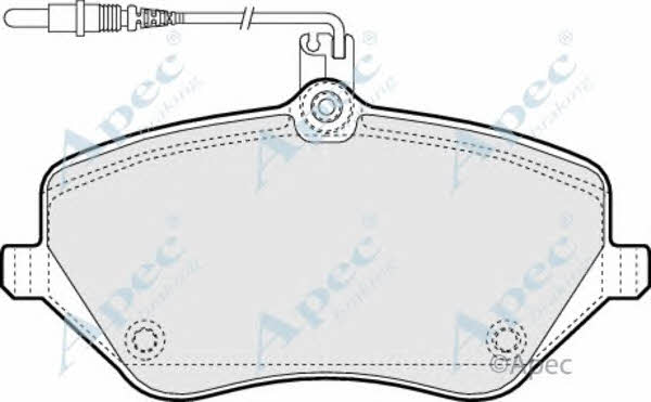 APEC braking PAD1404 Brake Pad Set, disc brake PAD1404