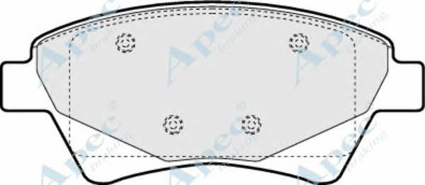 APEC braking PAD1410 Brake Pad Set, disc brake PAD1410