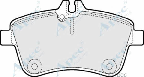 APEC braking PAD1438 Brake Pad Set, disc brake PAD1438