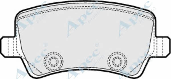APEC braking PAD1566 Brake Pad Set, disc brake PAD1566