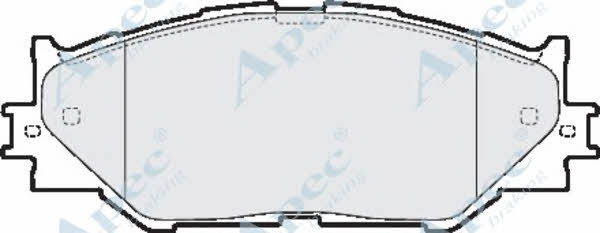 APEC braking PAD1586 Brake Pad Set, disc brake PAD1586