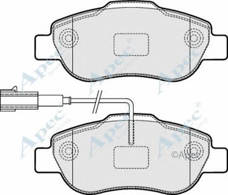 APEC braking PAD1612 Brake Pad Set, disc brake PAD1612