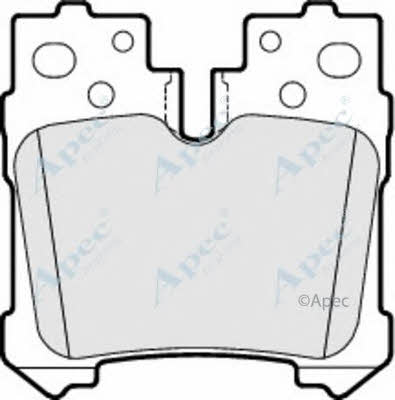 APEC braking PAD1623 Brake Pad Set, disc brake PAD1623