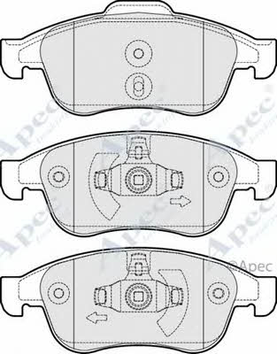 APEC braking PAD1669 Brake Pad Set, disc brake PAD1669