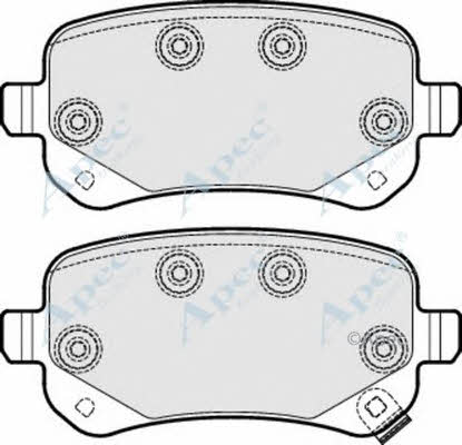 APEC braking PAD1701 Brake Pad Set, disc brake PAD1701