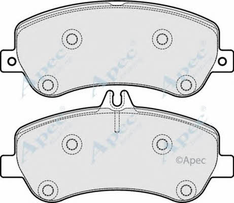 APEC braking PAD1711 Brake Pad Set, disc brake PAD1711