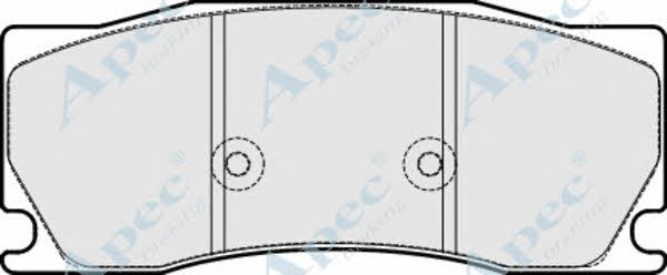 APEC braking PAD1724 Brake Pad Set, disc brake PAD1724