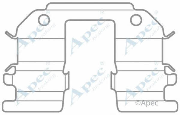 APEC braking KIT1019 Mounting kit brake pads KIT1019