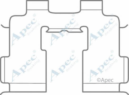 APEC braking KIT1077 Mounting kit brake pads KIT1077