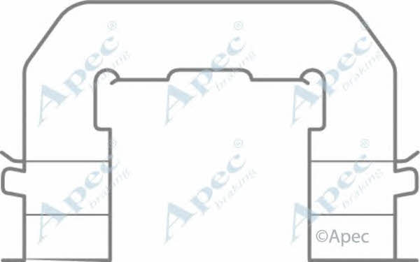 APEC braking KIT1078 Mounting kit brake pads KIT1078