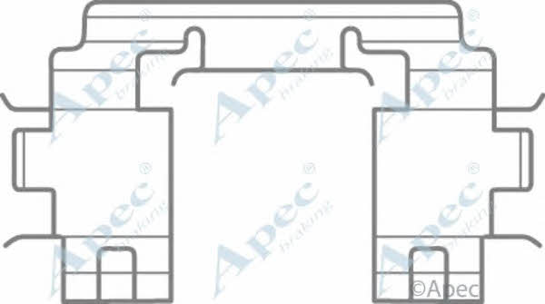 APEC braking KIT1103 Mounting kit brake pads KIT1103