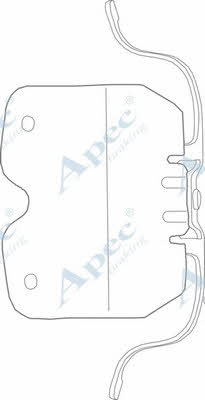 APEC braking KIT1122 Mounting kit brake pads KIT1122