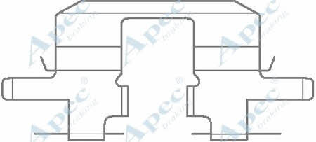 APEC braking KIT1127 Mounting kit brake pads KIT1127