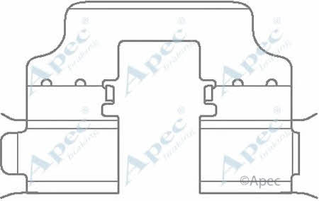 APEC braking KIT1132 Mounting kit brake pads KIT1132