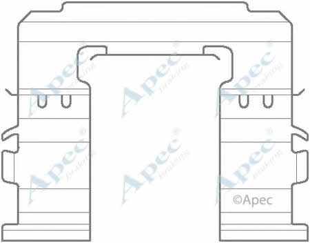 APEC braking KIT1141 Mounting kit brake pads KIT1141