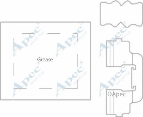 APEC braking KIT1181 Mounting kit brake pads KIT1181