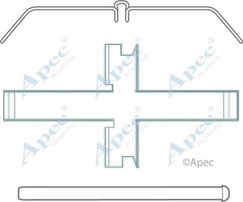 APEC braking KIT1186 Mounting kit brake pads KIT1186