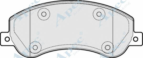 APEC braking PAD1816 Brake Pad Set, disc brake PAD1816