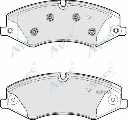 APEC braking PAD1836 Brake Pad Set, disc brake PAD1836