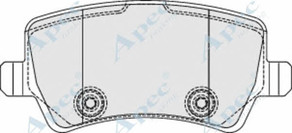 APEC braking PAD1857 Brake Pad Set, disc brake PAD1857