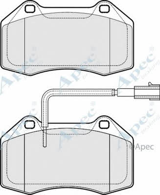 APEC braking PAD1866 Brake Pad Set, disc brake PAD1866