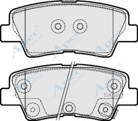 APEC braking PAD1870 Brake Pad Set, disc brake PAD1870