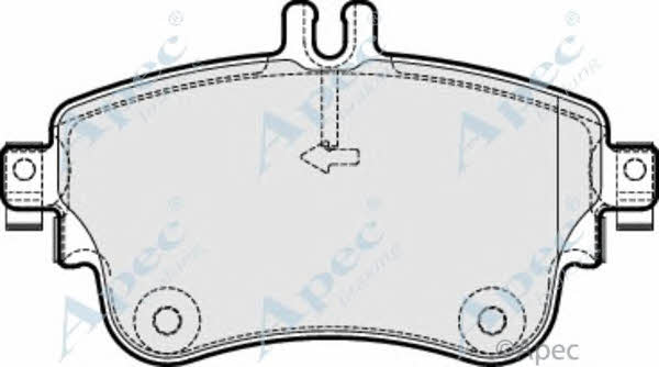 APEC braking PAD1882 Brake Pad Set, disc brake PAD1882